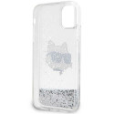 Karl Lagerfeld KLHCN61LNCHCS iPhone 11/ XR silver/silver hardcase Glitter Choupette Head Karl Lagerfeld KLHCN61LNCHCS iPhone 11/ XR silver/silver hardcase Glitter Choupette Head