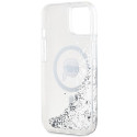 Karl Lagerfeld KLHMP15SLGKISGH iPhone 15 / 14 / 13 6.1" hardcase transparent Liquid Glitter Karl Hea