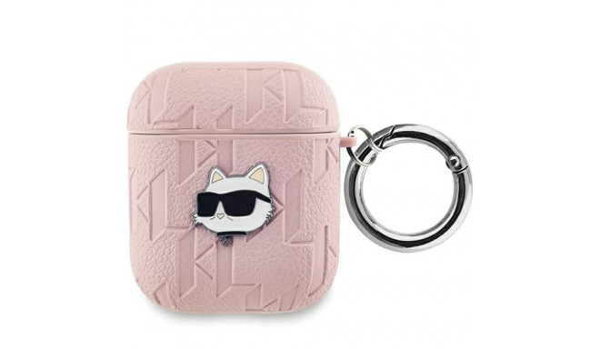 Karl Lagerfeld KLA2PGCHPP AirPods 1/2 kate roosa/roosa Monogramm Choupette pea