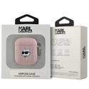 Karl Lagerfeld KLA2PGCHPP AirPods 1/2 cover pink/pink Monogram Choupette Head