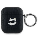 Karl Lagerfeld KLA2PGCHPK AirPods 1/2 cover black/black Monogram Choupette Head