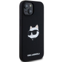 Karl Lagerfeld KLHMP15SSCHPPLK iPhone 15 / 14 / 13 6.1" black/black hardcase Silicone Choupette Head