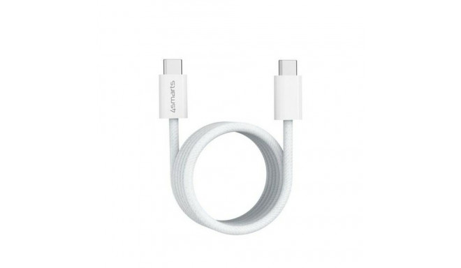 4smarts USB-C kaabel 100W 5A 1,5m magnetiliselt rullitud valge 541012