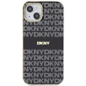 DKNY DKHMP14SHRHSEK iPhone 14 / 15 / 13 6.1" black/black hardcase IML Mono & Stripe MagSafe