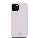 DKNY DKHMP15SSMCHLP iPhone 15 / 14 / 13 6.1" pink/pink hardcase Liquid Silicone Small Metal Logo Mag