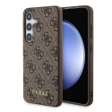 Guess GUHCS24SG4GFBR S24 S921 brown/brown hardcase 4G Metal Gold Logo