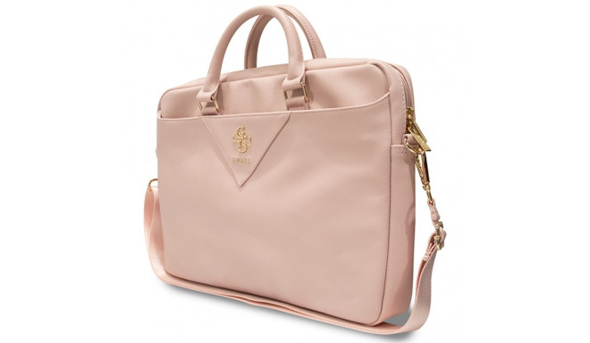 Guess GUCB15ZPGSTEGP 16" roosa kolmnurk 4G kott