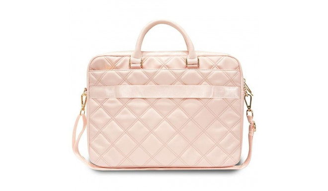 Guess Bag GUCB15ZPSQSSGP 16" roosa tepitud 4G