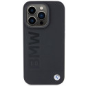 BMW BMHMP15LSLLBK iPhone 15 Pro 6.1" black/black MagSafe Leather Hot Stamp