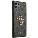 Guess GUHCS23L4GMGGR S23 Ultra S918 gray/gray hardcase 4G Big Metal Logo