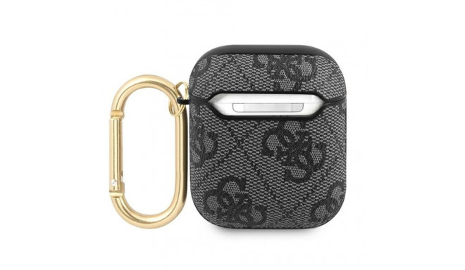 Guess GUA24GSMK AirPods 1/2 cover gray 4G Script Metal Collection