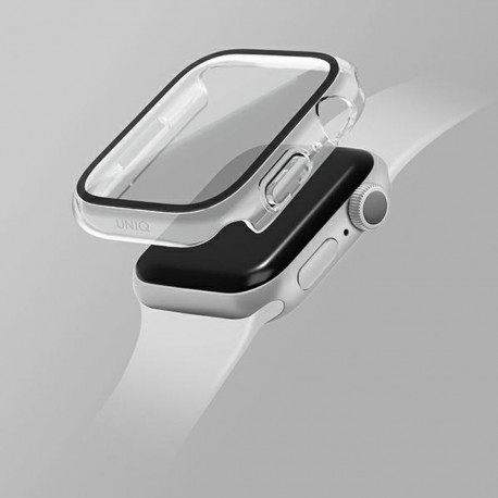 UNIQ case Nautic Apple Watch Series 7/8/9 45mm ave clear