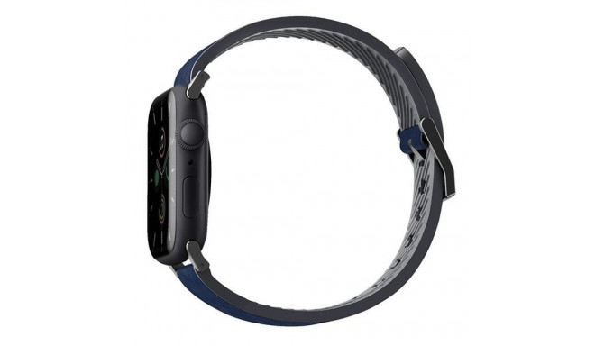 UNIQ Straden Strap Apple Watch Series 1-8/SE/SE2/Ultra 42/44/45/49 Leather Hybrid Strap blue