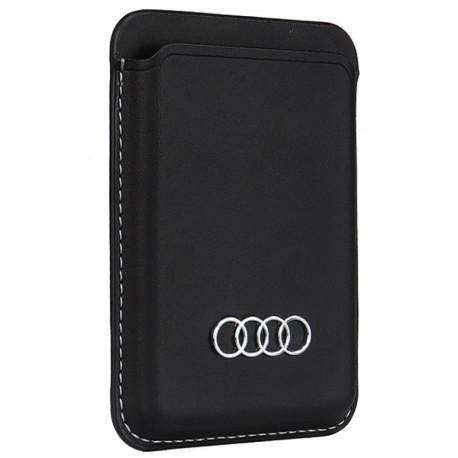 Audi sünteetilisest nahast rahakott kaarditaskuga must MagSafe AU-MSCH-Q3/D1-BK