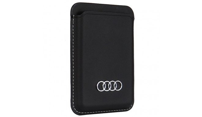 Audi Synthetic Leather Wallet Card Slot black/black MagSafe AU-MSCH-Q3/D1-BK