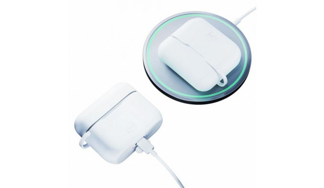 3MK Protective Silicone Earphones Case white