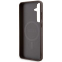 Guess GUHMS24MG4GFRW S24+ S926 brown/brown hardcase 4G Collection Leather Metal Logo MagSafe