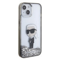 Karl Lagerfeld KLHCP15SLKKNSK iPhone 15 / 14 / 13 6.1" transparent hardcase Liquid Glitter Ikonik Karl Lagerfeld KLHCP15SLKKNSK iPhone 15 / 14 / 13 6.1" transparent hardcase Liquid Glitter Ikonik