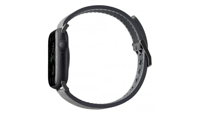 UNIQ Straden Strap Apple Watch Series 1-8/SE/SE2/Ultra 42/44/45/49 Leather Hybrid Strap gray