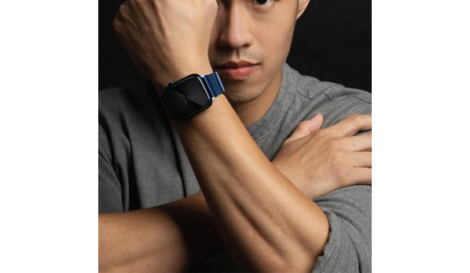 UNIQ Dante rihm Apple Watch Series 1/2/3/4/5/6/7/8/9/SE/SE2/SE3 42/44/45mm roostevaba teras sinine