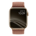 UNIQ Aspen Apple Watch strap 44/42/45 mm Series 1/2/3/4/5/6/7/8/9/SE/SE2 Braided pink/grapefruit pin