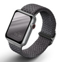UNIQ Aspen Apple Watch Strap 40/38/41mm Series 1/2/3/4/5/6/7/8/9/SE/SE2 Braided gray/granite gray