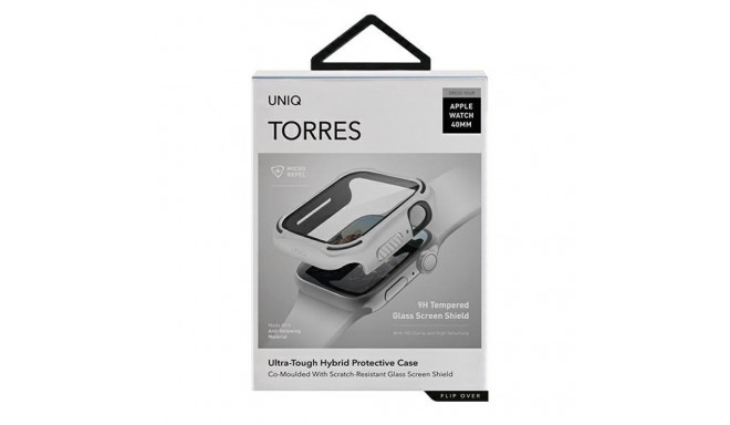 UNIQ case for Torres Apple Watch Series 4/5/6/SE 40mm. white/dove white