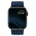 UNIQ Aspen Apple Watch strap 40/38/41mm Series 1/2/3/4/5/6/7/8/9/SE/SE2 Braided blue/oxford blue