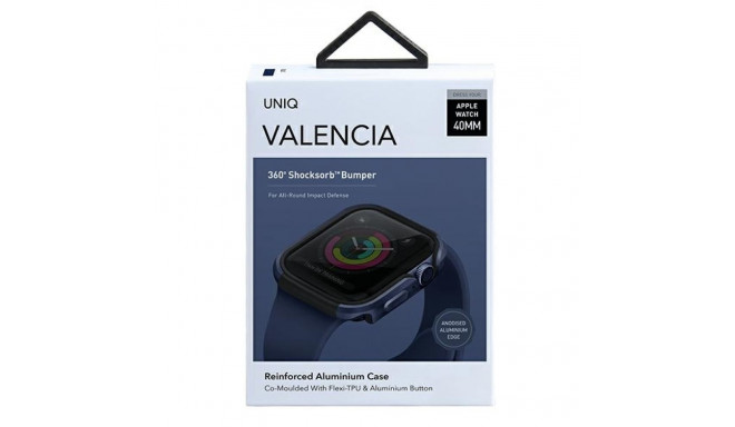 UNIQ Valencia ümbris Apple Watch Series 4/5/6/SE/SE3 40mm. atlandi sinine