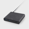 UNIQ Lad. network. HUB Surge 90W black /charcoal black 2xUSB Quick Charge 3.0 + 2xUSB-C PD 3.0 (LITH