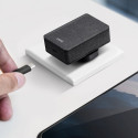 UNIQ Lad. network. Versa Slim USB-C PD 18W + USB-C to USB-C cable black/charcoal black (LITHOS Colle