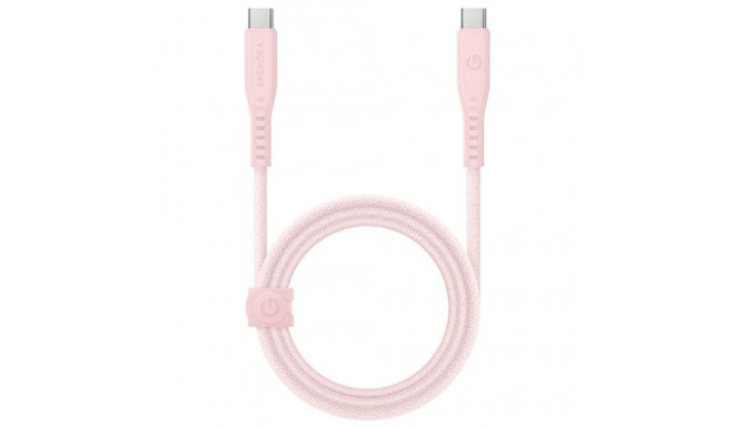 ENERGEA Flow USB-C to USB-C Cable 1.5m Pink 240W 5A PD Fast Charge
