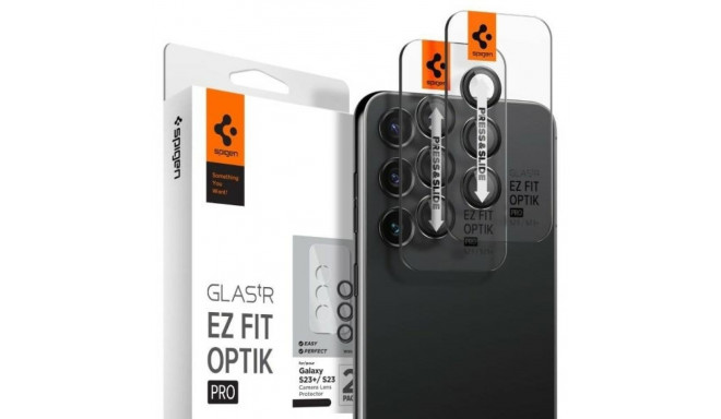 Spigen Optik Pro Camera Sam S23/S23+ 2pcs/2pcs black/black AGL05962