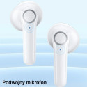 USAMS Bluetooth 5.1 TWS BU series wireless headphones white/white BHUBU01