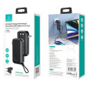 USAMS Powerbank PB63 3in1 10000mAh 20W Quick Charge US+EU Plug + Cables USB-C/Lightning/MicroUSB bla