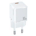 USAMS Lad. network. 1xUSB-C T45 mini 30W (head only) PD3.0 Fast Charging white/white CC148TC02 (US-C