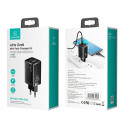 USAMS Lad. network. T41 USB-C+USB GaN 47W PD+QC (only head) Fast Charging black/black CC137TC01 (US-