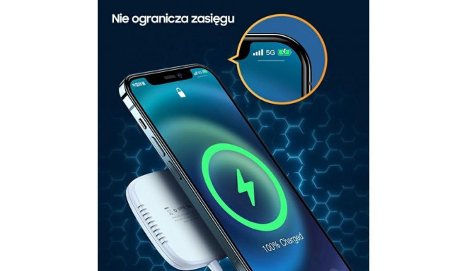 USAMS induktiivne laadija US-CD159 magnetiline W1 15W üliõhuke iPhone 12 seeria must CD159DZ01