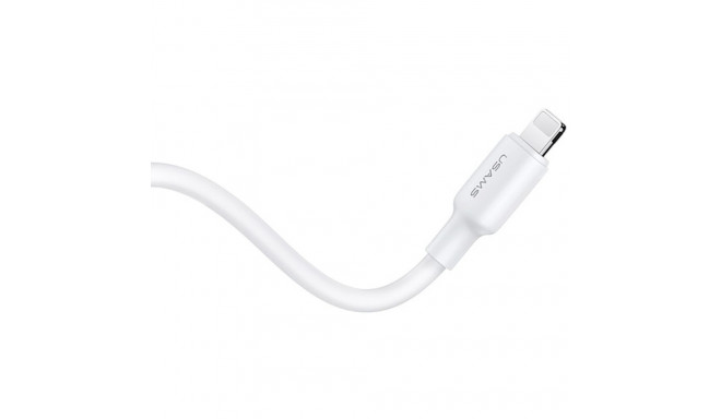 USAMS laadija 1xUSB-C PD20WPD3.0 kiirlaadimine US-CC183 + USB-C/Lightning kaabel US-SJ610 valge