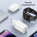 USAMS Lad. network. 2xUSB-C+1xUSB 65W (head only) GaN PD3.0 +QC3.0 Fast Charging blue/gradient blue 