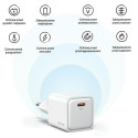 USAMS Lad. network. 1xUSB-C PD30W 3A (head only) PD3.0 Fast Charging white/white X-ron Series CC186T