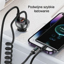 USAMS Lad. alone. C37 1xUSB+1xUSB-C 60W + Ligtning cable 30W PD+QC Fast Charge black/black CC193CC01 USAMS Lad. alone. C37 1xUSB+1xUSB-C 60W + Ligtning cable 30W PD+QC Fast Charge black/black CC193CC01