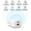 USAMS Lad. network. 1xUSB+1xUSB-C PD30W 3A (head only) PD3.0 Fast Charging black/black X-ron Series 