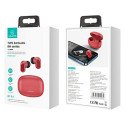 USAMS Bluetooth 5.1 TWS BH series headphones wireless red/red BHUBH03