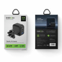 ENERGEA charging. network. 1xUSB+2xUSB-C PD-PPS-QC 3.0 66W 2C1A black/black US+EU Travelite GAN66