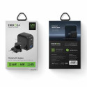ENERGEA charging. network. 1xUSB+2xUSB-C PD-PPS-QC 3.0 66W 2C1A black/black US+EU Travelite GAN66