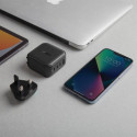 ENERGEA charging. network. 1xUSB+2xUSB-C PD-PPS-QC 3.0 66W 2C1A black/black US+EU Travelite GAN66