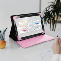 Blun universal case for tablet 12.4" UNT pink/pink