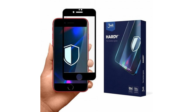 3MK Hardy iPhone 7/8/SE 2020/2022 keemiliselt karastatud klaas must