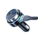 3MK HyperCar Charger FM Transmitter + car charger - 2xUSB-A + 1 TF card reader + Bluetooth